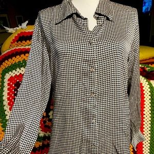 Vintage Rafaella silk blouse top